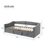 2-in-1 Sofa Bed DAY Beds 90/180x200 cm Folding Sofa Bed - Image 3