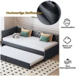 2-Person Sofa Bed, 90/180x200cm - Image 4