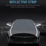 Universal Half Car Cover Waterproof Outdoor Cover Oxford Sun Rain Uv Protection Dustproof Snowproof Car Body Cover for SUV Sedan - Image 5