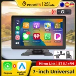 Podofo 7 "Wireless CarPlay Player Wireless Android Auto 2din Stereo