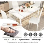 A Marble kitchen table and chairs for 4 people - Image 6