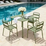Outdoor Iron Leisure Chairs, Garden Courtyard Dining Chairs, Balcony Homestay Clubs, Villas, Courtyard Dining Tables and Chairs