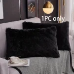 1pc Faux Fur Pillowcases - Image 4