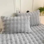 2pcs Fluffy Plush Pillowcase 48x74cm Winter Warm