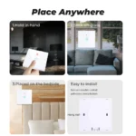 GERMA Smart Home Wireless Touch Switch Led Light Lamp 433MHZ Remote Control Glass Screen Wall Panel - Image 4