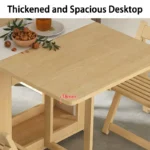 Foldable Dining Table for Small Household, Movable Combination Set - Image 4
