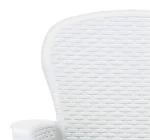 Rattan-like plastic table and garden chairs - Image 6