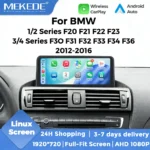 Wireless CarPlay Android Auto Linux System Car Radio For BMW F20 F30 F21 F22 F31 F32 F33 F34 F36 NBT BT GPS Navigation Autolink