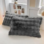 2pcs Home Textiles Fluffy Plush Fur Pillowcase