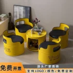 Industrial Wind Oil Barrel Sofa Table and Chairs Internet Celebrity - Image 2