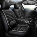 Car Seat Covers Full Set Leather, Car Seat Protectors, Fit for Peugeot 208, 2008, 308, 3008, 508, 5008, 206, 307