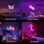 8/12/20 PCS Smart Hexagon Wall Light Color Changing Ambient - Image 6