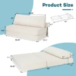 Multi-functional Queen Size Folding Sofa Bed - Image 4