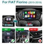 7" Screen Android 15 Auto Carplay Bluetooth Car Radio for Fiat Fiorino Citroen Nemo Peugeot Bipper 2015-2019 Multimedia Player - Image 2