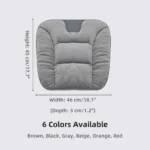 Autumn and Winter Warm Front-Row Car Plush Seat Cushion, Widened and Thickened, Universal for Sedans, Suvs, Vans, Mpvs, Seat Cover in Black, Brown, Orange, Beige, Gray, Red - Image 5