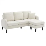 Living Room's L-shaped Corner Sofa with Armchair 3-seater