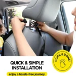 Car rear seat cover with 3 pocket storage pockets, waterproof seat protector, car seatback protector, dirt and scratch resistant - Image 5