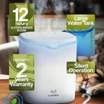 2L Ultrasonic Humidifier Cool Mist Air Humidifier 80ml/h