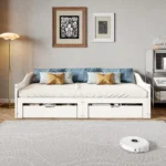 2-in-1-Schlafsofa mit Schubladen, 90/180 x 200 cm - Image 2