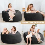 Giant Bean Bag Chair with High-Rebound Memory Foam - Image 2