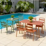 Outdoor Iron Leisure Chairs, Garden Courtyard Dining Chairs, Balcony Homestay Clubs, Villas, Courtyard Dining Tables and Chairs - Image 2
