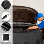 Automotive Mechanic Magnetic Fender Cover Mat Pad Protective Mat for Repair Automotive Work,Microfiber Leather Car Fender Protec - Image 5