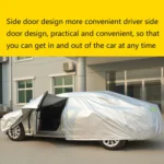 Car Cover, All-season Waterproof Breathable Auto Body Full Protective Cover Dust Proof, Snap-On Windproof Belt, 192"x74"x61" - Image 4