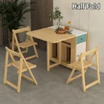 Foldable Dining Table for Small Household, Movable Combination Set - Image 2