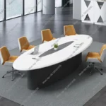 White conference table long table - Image 2