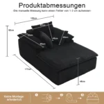 46cm high reclining sofa, - Image 4