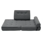 Folding Sofa Bed Couch Fold Out Chair Bed with Pillow, Convertible - Image 4