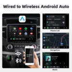 EKIY Wireless CarPlay Dongle Wireless Android Auto Adapter 2in1 Car Intelligent Systems AI Smart Box For Car With Wired CarPlay - Image 6