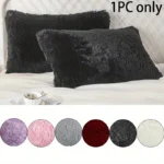 1pc Faux Fur Pillowcases - Image 5