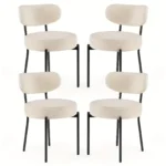 Dining chair set 2 and 1,terry cloth kitchen dining chair - Image 6