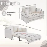 Multifunctional fabric sofa Folding pull-out - Image 2