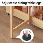 Foldable Dining Table for Small Household, Movable Combination Set - Image 5