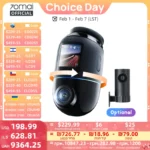 Global Version 70mai Dash Cam 4K Omni X800 360° Rotating Dual-Channel HDR