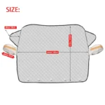 1Pc Car Windshield Snow Anti-UV Shield for Winter Car Cover Front Window Anti Ice Frost Outdoor Protection Car Cover - Image 2