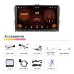 Hikity 2Din9 "Car Radio Carplay Touchscreen Player Mirrorlink GPS for VW Passat Golf MK5 MK6 Jetta T5 EOS POLO Touran Seat Sharan - Image 6