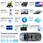 AURAAI Car Stereo for Opel Antara 1 2006-2017 Autoradio Wireless Carplay 360Camera GPS Navigation Multimedia Player DSP 4G DSP 2din - Image 3