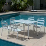 Outdoor Iron Leisure Chairs, Garden Courtyard Dining Chairs, Balcony Homestay Clubs, Villas, Courtyard Dining Tables and Chairs - Image 4