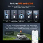 Global Version 70mai Dash Cam 4K Omni X800 360° Rotating Dual-Channel HDR - Image 3