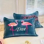 2pc/set Milk Fleece Winter Thickened Pillowcase Bedding Coral Fleece