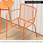 Wrought Iron Coffee Tables and Chairs Casual Outdoor Tables and Chairs Combination Suitable for Coffee Shop Balcony Courtyard - Image 5