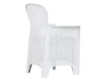 Rattan-like plastic table and garden chairs - Image 5