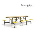 Cafeteria Canteen Furniture Dining Table and Chair - Image 3