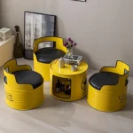 Industrial Wind Oil Barrel Sofa Table and Chairs Internet Celebrity - Image 5