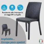 Tomaino-4-seat Plastic Table and Chairs Set for Outdoor - Image 6