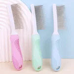 Dog Comb Stainless Steel Dogs Brush Pet Hair Remover Dog Grooming Comfortable - Image 3