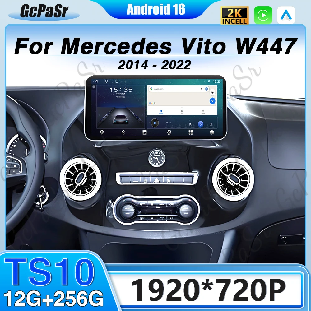 kf-Sa37b3d98c8a94e51baf2411fc19561b9a 13inch Car Android For Mercedes Vito W447 2014-2022 Car Radio Multimedia Navigation Stereo Video Player Head Unit Auto BT WIFI - Image 1